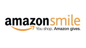 A logo for amazon smile, an organization that sells items to people in need.